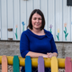 Marlene Spaulding in front of Able Families in Kermit, West Virginia.